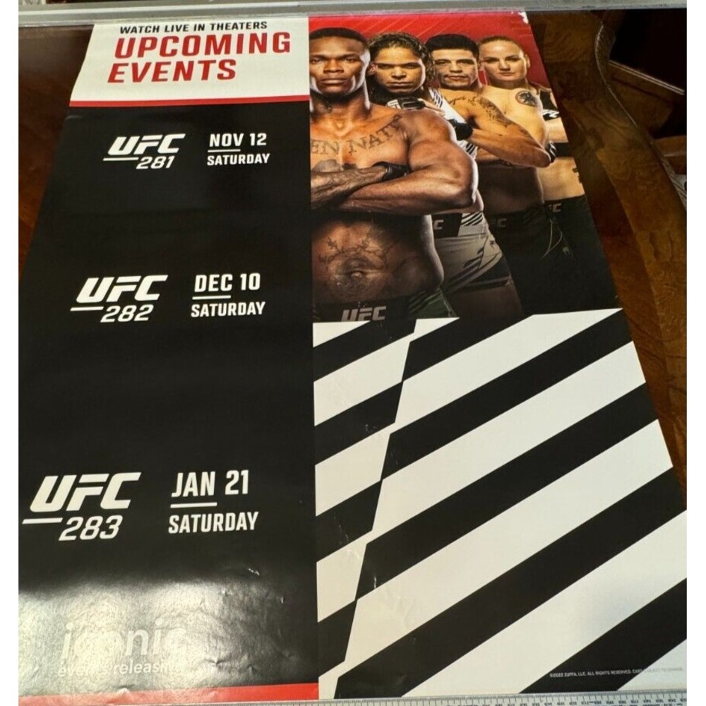 UFC Poster Upcoming Events  281 282 283